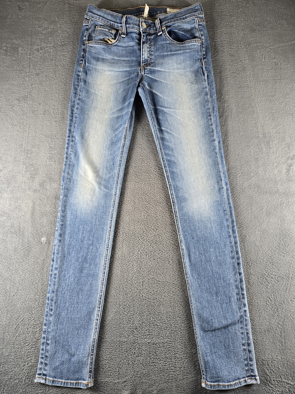 Rag & Bone JEAN 27 Skinny Jeans W1502K520SUR Surf Medium Wash Stretch USA 28x30